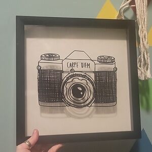 Unbranded Capre Diem Shadow Box Style Wall Decor 12x12